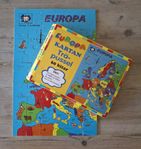 Pussel i trä - Europakarta 60 bitar