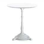 Byarums Classic cafébord marmor vit carrara/vitlackerad 
