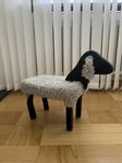 Barnpall med äkta fårskinn