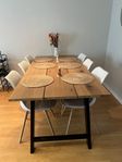Ekbord + 6 stolar 