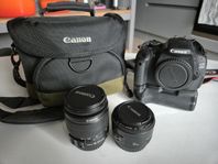 Canon EOS 600D + objektiv och tillbehör