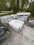 Granithällar 60*30*3  / 50*30*3 totalt ca 54m2