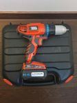 Black & Decker sladdlös borrmaskin / skruvdragare