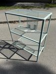 Ikea Baggebo hylla metall turkos