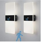 LED-vägglampa med rörelsedetektor 2 stycken (laddningsbara
