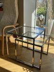 Satsbord i krom och glas