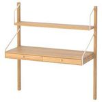 Skrivbord/hylla fästs i väggen