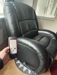 Massage skinnfåtölj