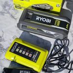 Ryobi batteri + laddare
