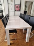 Mio matbord + 8 stolar