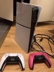 Playstation 5 med 2 kontroller