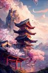 Asian Landscape Poster 50x70cm