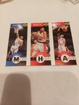 Basketbollkort Upper Deck Pacers Rockets Heat