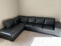 Lädersoffa Mio Sit Down med divan