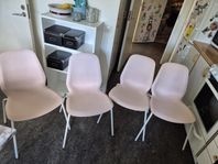 4 st ljust rosa stolar från ikea