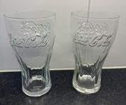 2 st Coca Cola glas