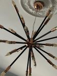 lampa med 24 lampor koppar dimbara lampor