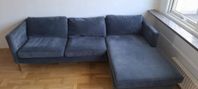 Fin 3-sits soffa med schäslong