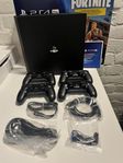 PlayStation 4 Pro 1TB - 4 Handkontroller