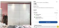 2st IKEA FÄRVIK sjkutdörr till garderob