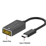  Lenovo fyrkantig DC till USB-C-adapter