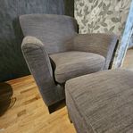 Fåtölj Tidafors från IKEA + fotpall