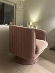 jottex fotölj i ljus rosa 