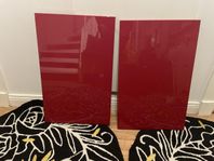 Ikea Bestå bänk 120 cm Röda blanka luckor Gratis