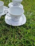 Kaffe/te- servis 12 set 24 delar