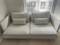 Söderhamn Gunnared beige klädsel 3 sits & 2 st armstöd