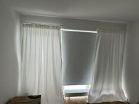 GARDINER - IKEA TIBAST 145x250cm + GARDINSTÅNG