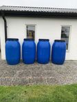 Plasttunnor 200 l med lock