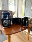 SMEG PAKET KAFFEKOKARE/ VATTENKOKARE BRÖDROST RETRO LEVERAN