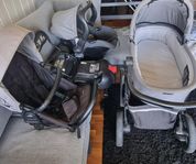 Barnvagnsset med bilbarnstol och tillbehör