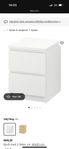 IKEA malm nattduksbord
