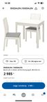 IKEA Matbord + 2 stolar