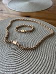 halsband + armband Cordell 18K guldpläterad