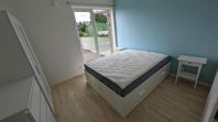 VÅGSTRANDA mattress, 160x200, medium firm/light blue