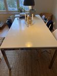 Matbord konferensbord 1x2 m med ilägg 50 cm