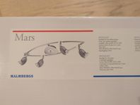 Mars taklampa med 4 rikt- och vippbara spotlights, satin, Ny