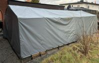 Garagetält 3,4m Grå PVC