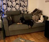 Vimle bäddsoffa + två nackkuddar