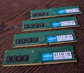 Datorkomponenter DDR4 RAM 16 GB (4x4 GB) 2400 MHz