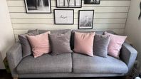 3-sits soffa i grått – bra skick