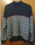 OAKWOOD Vintage "lusekofta" norsktröja fodrad ULL/Polyester