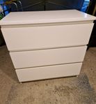ikea malm byrå med 3 lådor