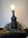 Lampa - Keramik - Brun - Vintage