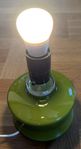 Lampa - Grönt glas - Retro
