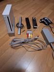 Nintendo Wii konsoll + 2 handkontroller + sladdar och sensor