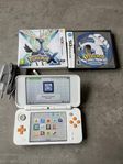 New Nintendo 2DS XL med Pokemon X och Pokemon SoulSilver
